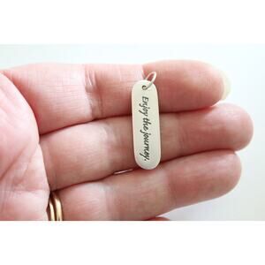 Sterling Silver Enjoy the Journey Saying Charm, Enjoy the Journey Quote Charm
